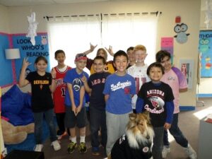 Students in Kindergarten in Autism Academy