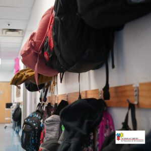 Autism Academy Backpack hanging 