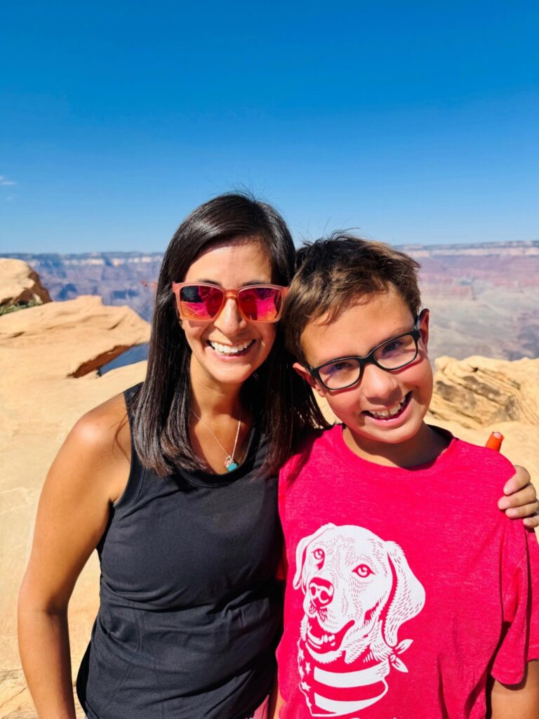 Stacy Lucas and her son Chase